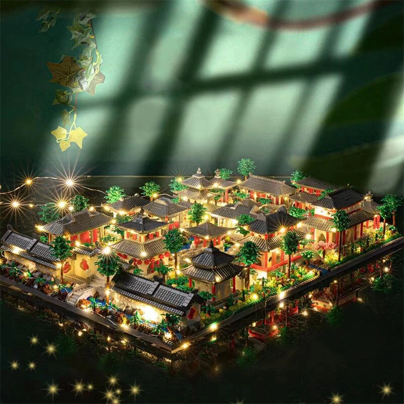 Ancient Dynasty Kingdom With Shrines Nano Building Set Collection