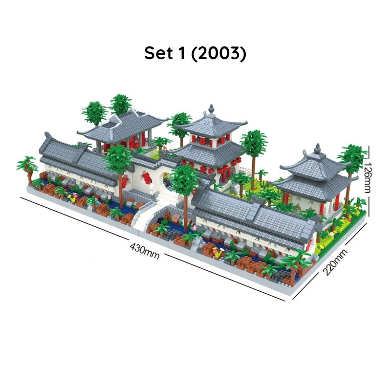 Ancient Dynasty Kingdom With Shrines Nano Building Set Collection - Image 4