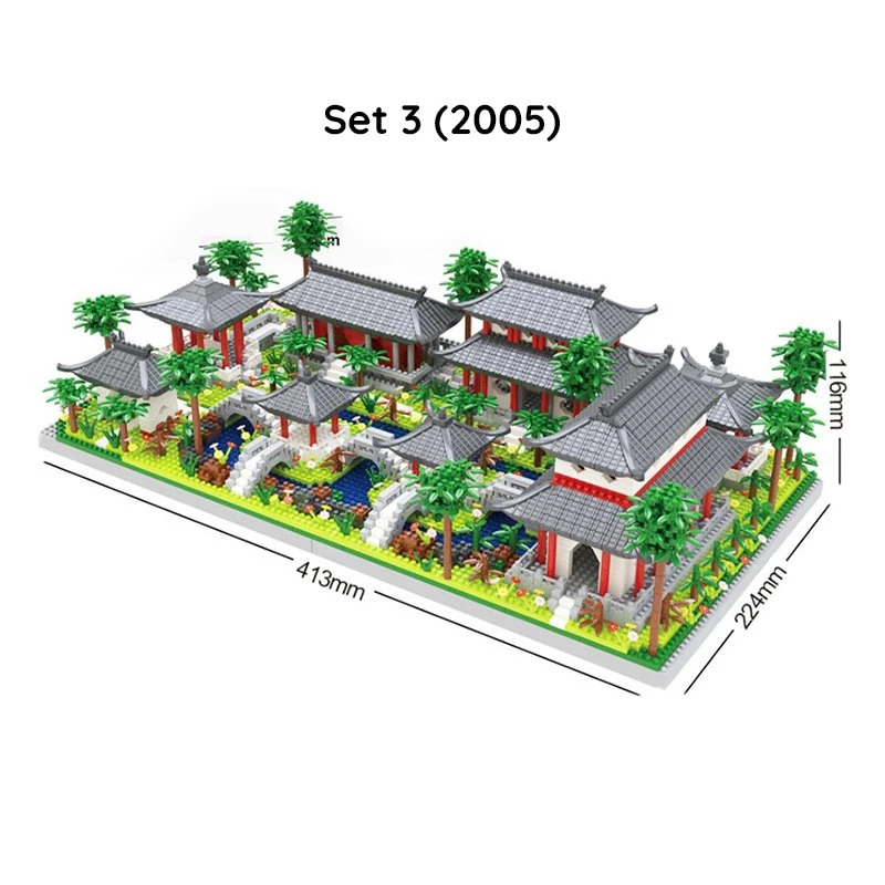 Ancient Dynasty Kingdom With Shrines Nano Building Set Collection - Image 6