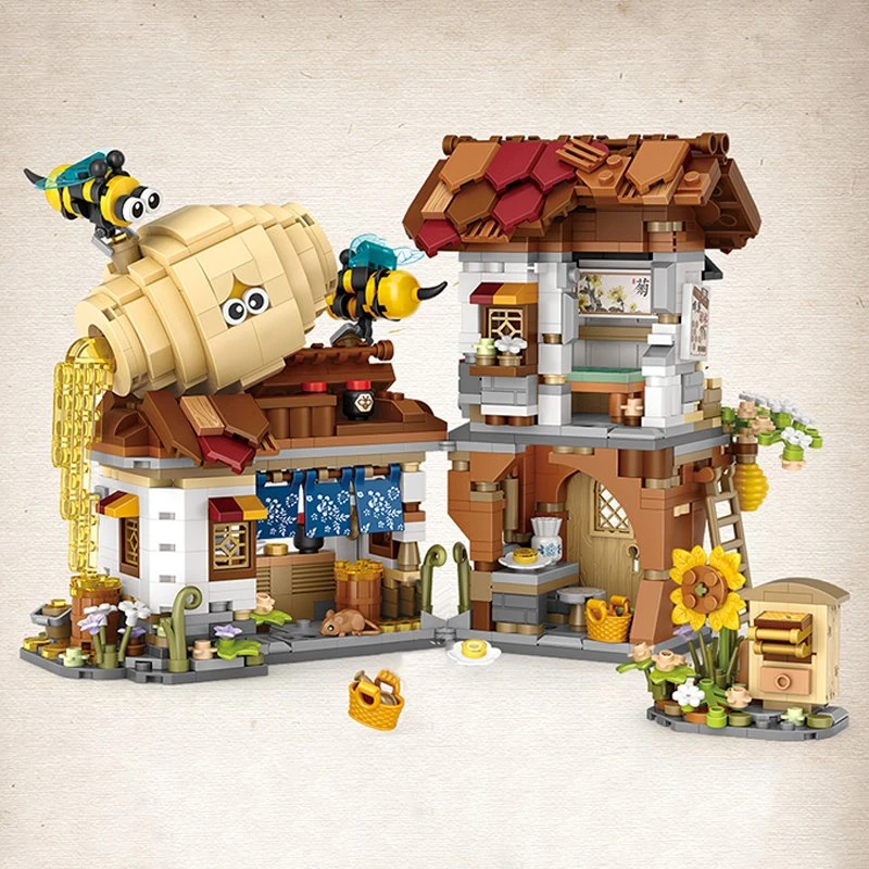 Ancient Honey Bee & Bacon Shops Micro Building Set Collection - Image 18