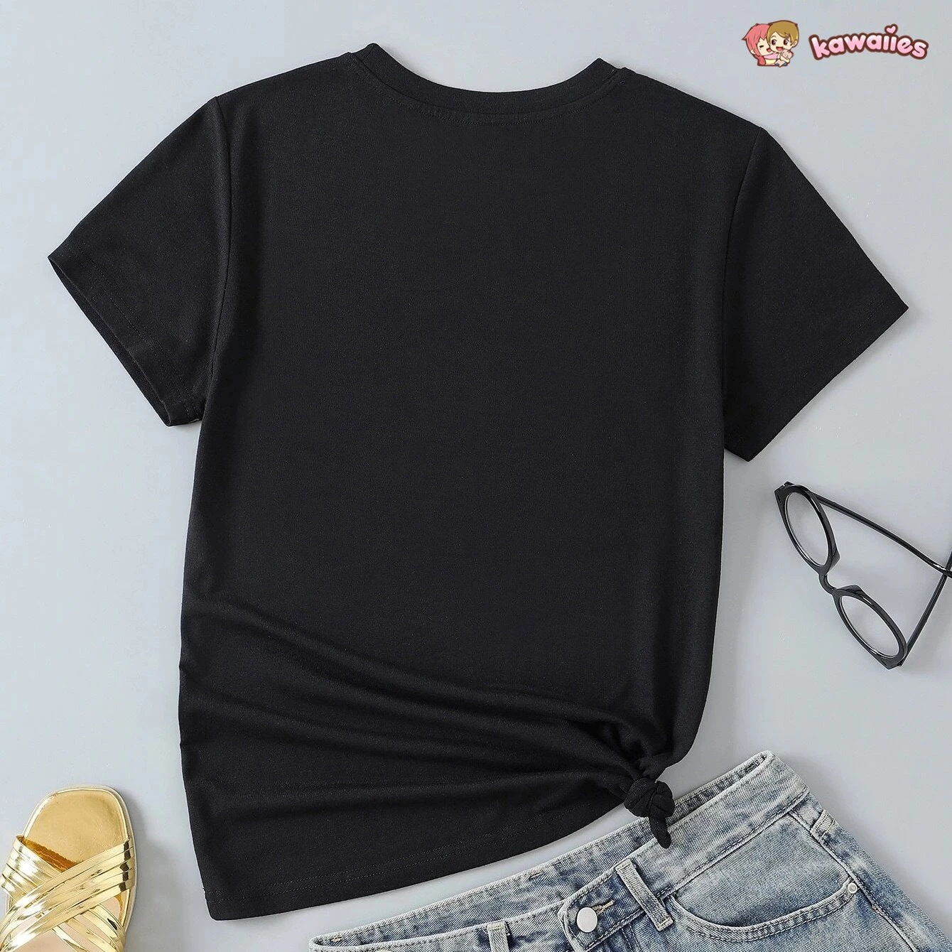 Apparel Anime Kawaii Girl Cuddling Cat Unisex Tee - Image 11