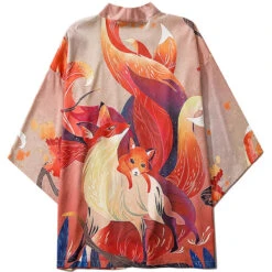 Apparel Anime Nine Tailed Fox Unisex Kimono