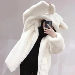 Apparel Bear Soft Faux Fur Hooded Coat