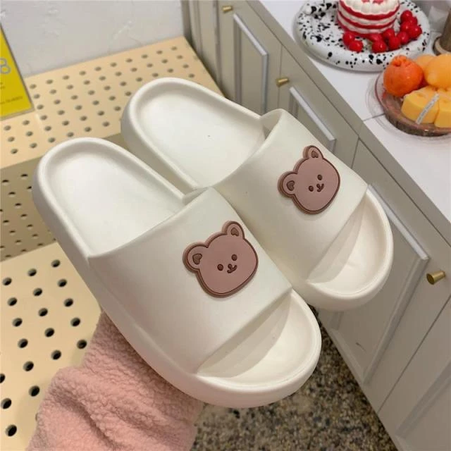 Apparel Beary Cute Open-toe Slippers - Image 2