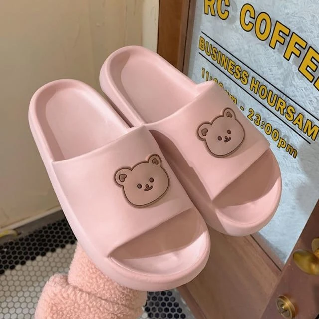 Apparel Beary Cute Open-toe Slippers - Image 4