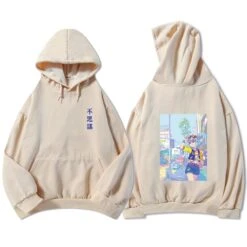 Apparel Blue Anime City Girl Unisex Kawaiies Hoodie