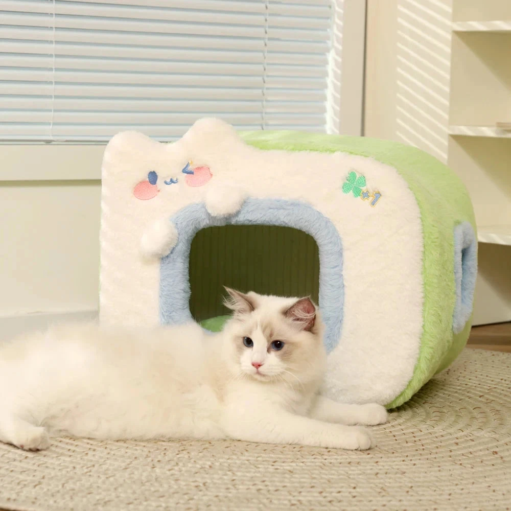 Blue Green Television Pet Bed House - Image 13