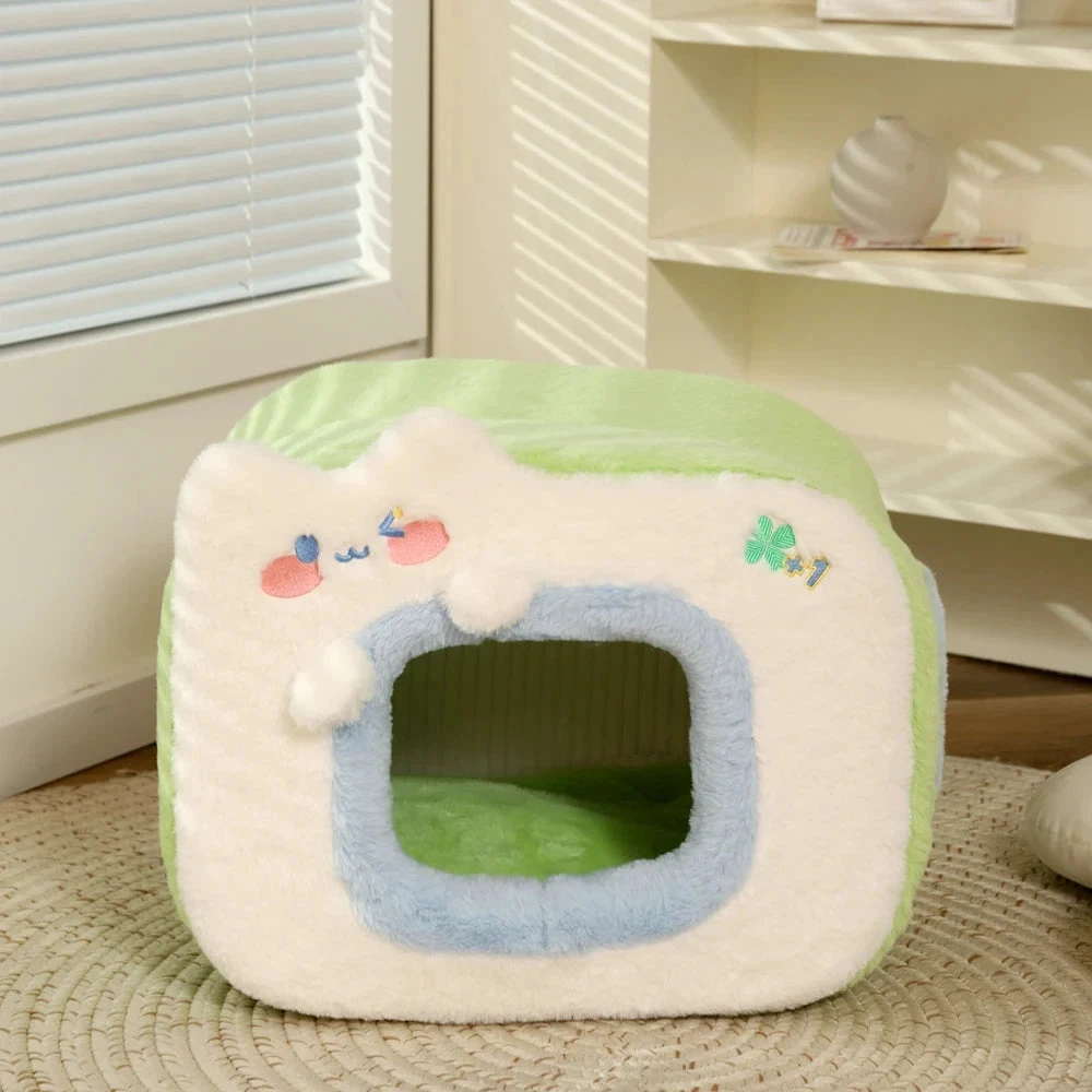Blue Green Television Pet Bed House - Image 14