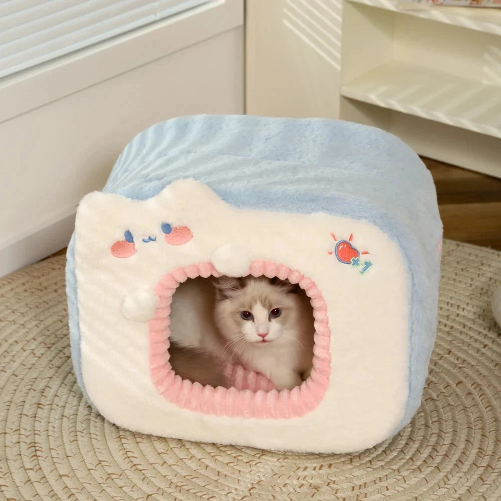 Blue Green Television Pet Bed House - Image 9