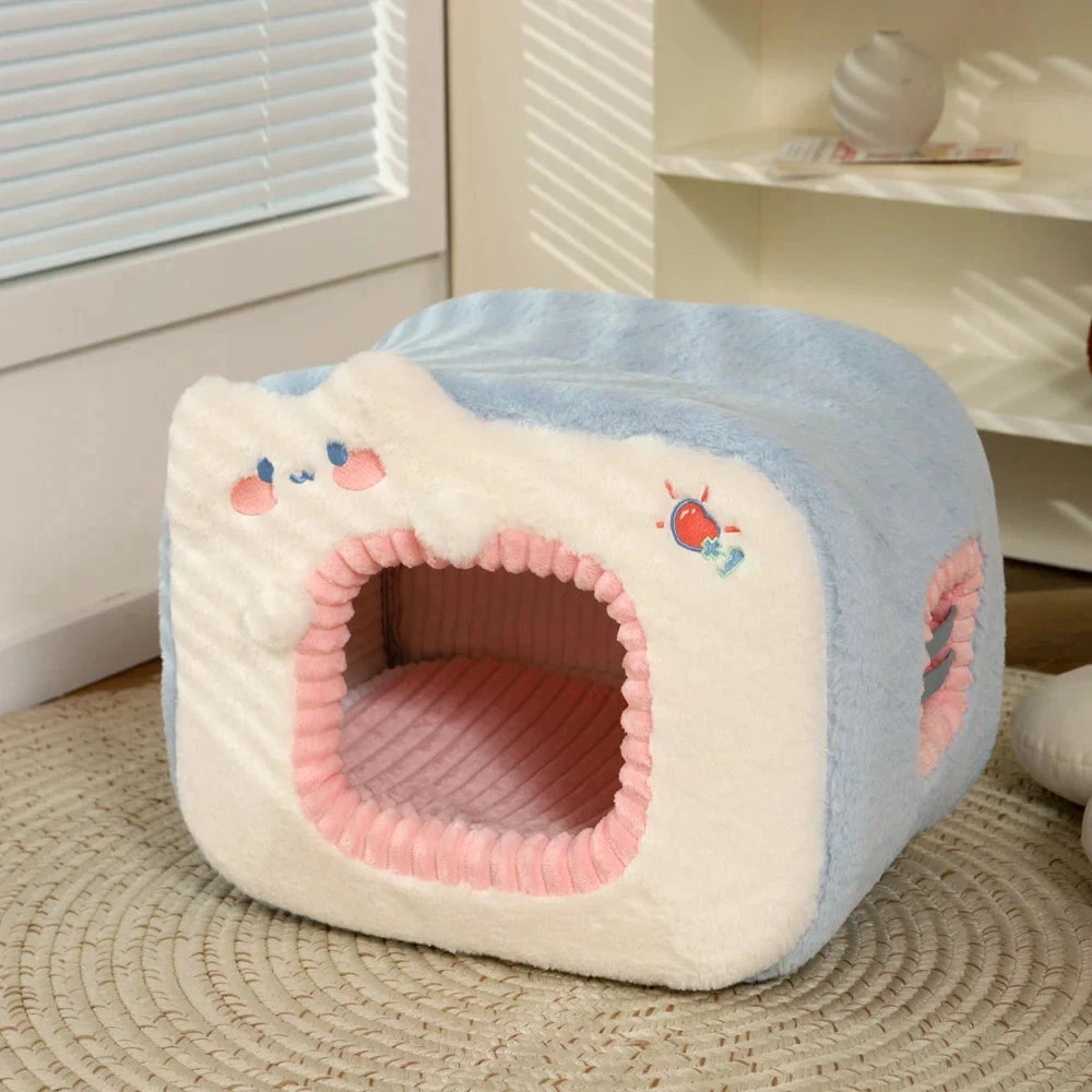 Blue Green Television Pet Bed House - Image 6