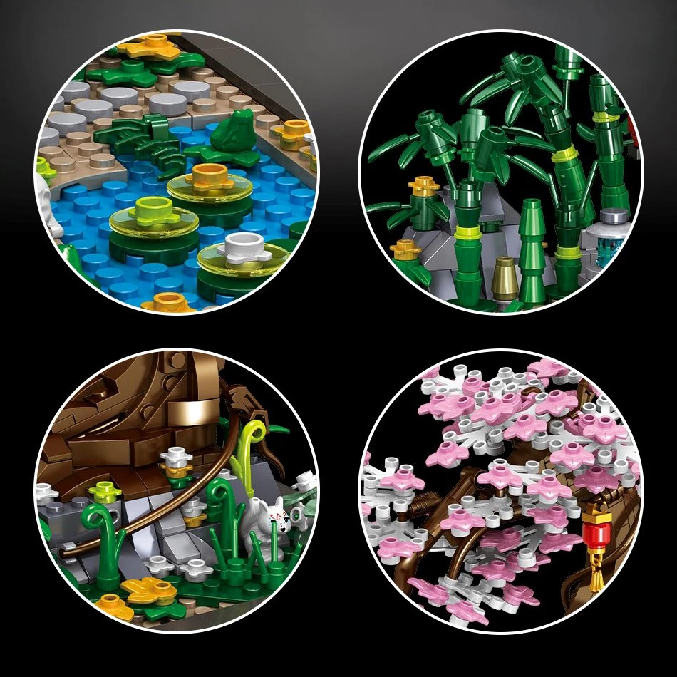 Bonsai Sakura Shrine Scenic Building Nano Sets Collection - Image 19