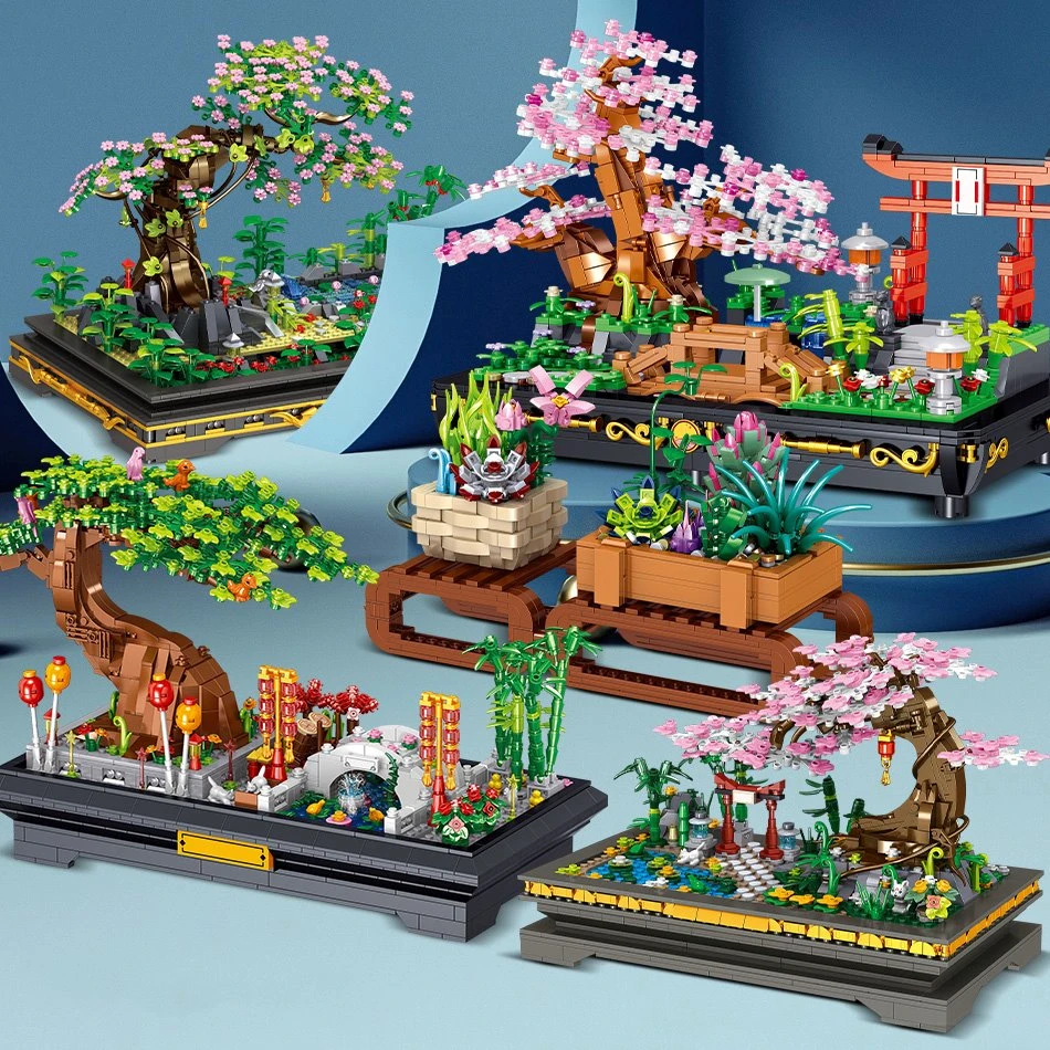 Bonsai Sakura Shrine Scenic Building Nano Sets Collection - Image 9