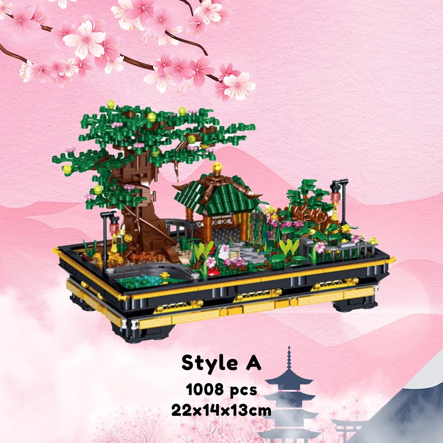 Bonsai Sakura Shrine Scenic Building Nano Sets Collection - Image 2