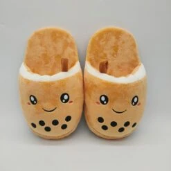 Apparel Bubble Tea Plush Slippers