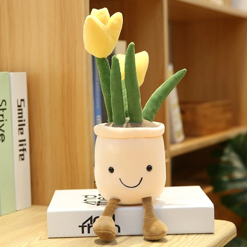 Bubbly Tulip Flower Pot Plush - Image 3