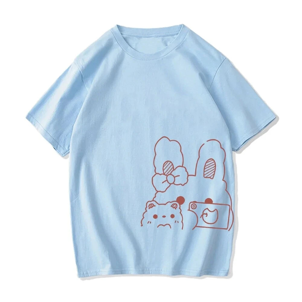 Apparel Bunny Bestie Selfie Cotton Women's Tee - Image 6