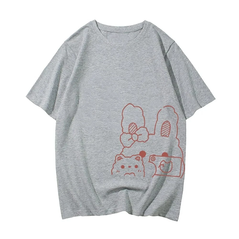 Apparel Bunny Bestie Selfie Cotton Women's Tee - Image 5