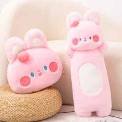 Buttons The Fluffy Pink Bunny Plushie
