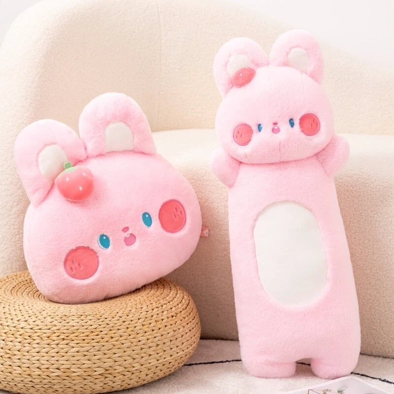 Buttons The Fluffy Pink Bunny Plushie