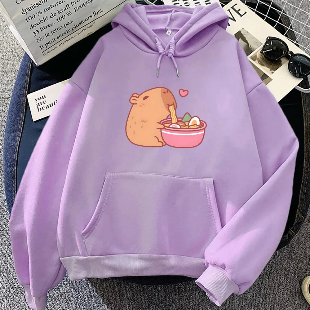 Apparel Capybara Eating Ramen Unisex Hoodie - Image 2