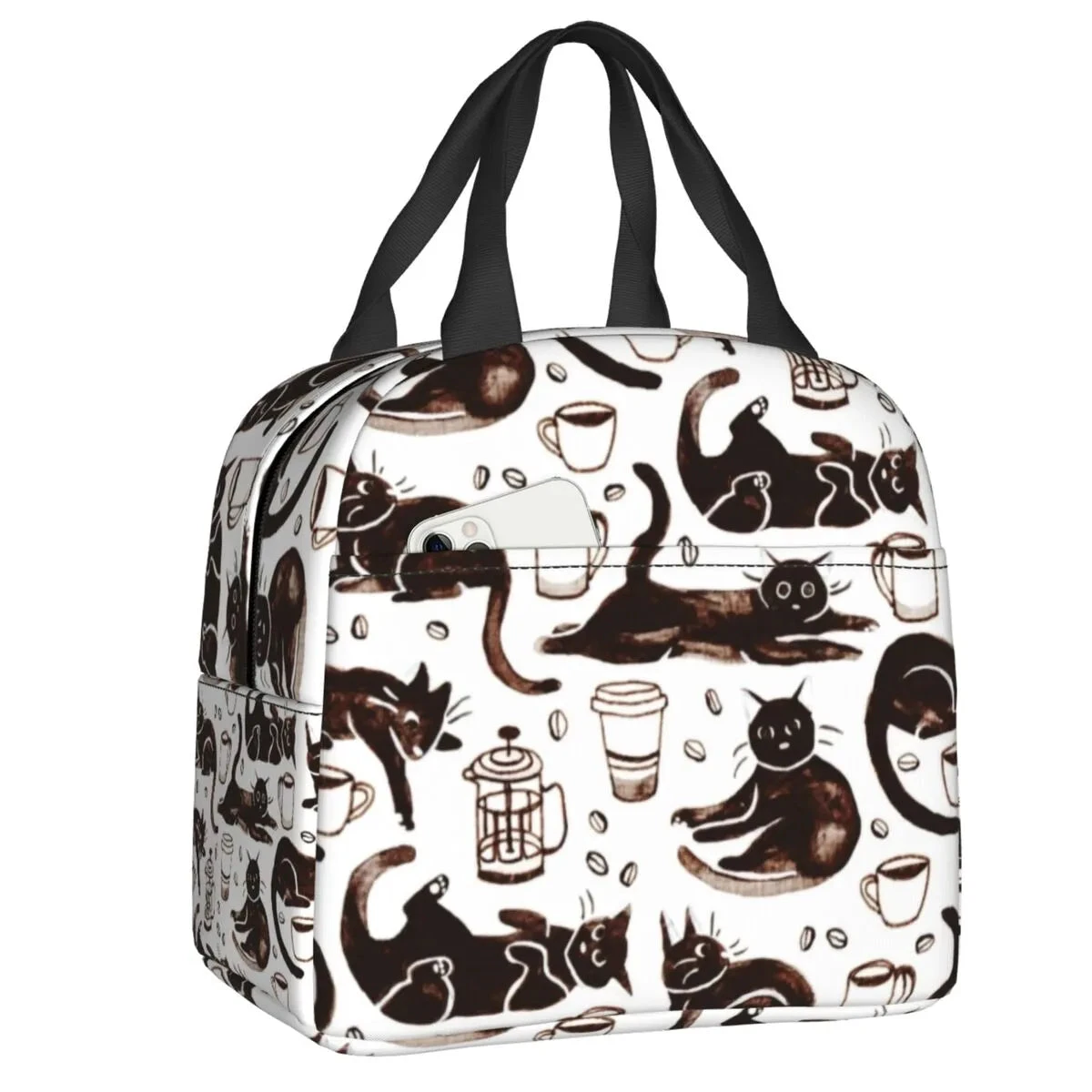 Cat Illustration Halloween Themed Lunch Bags - Image 4