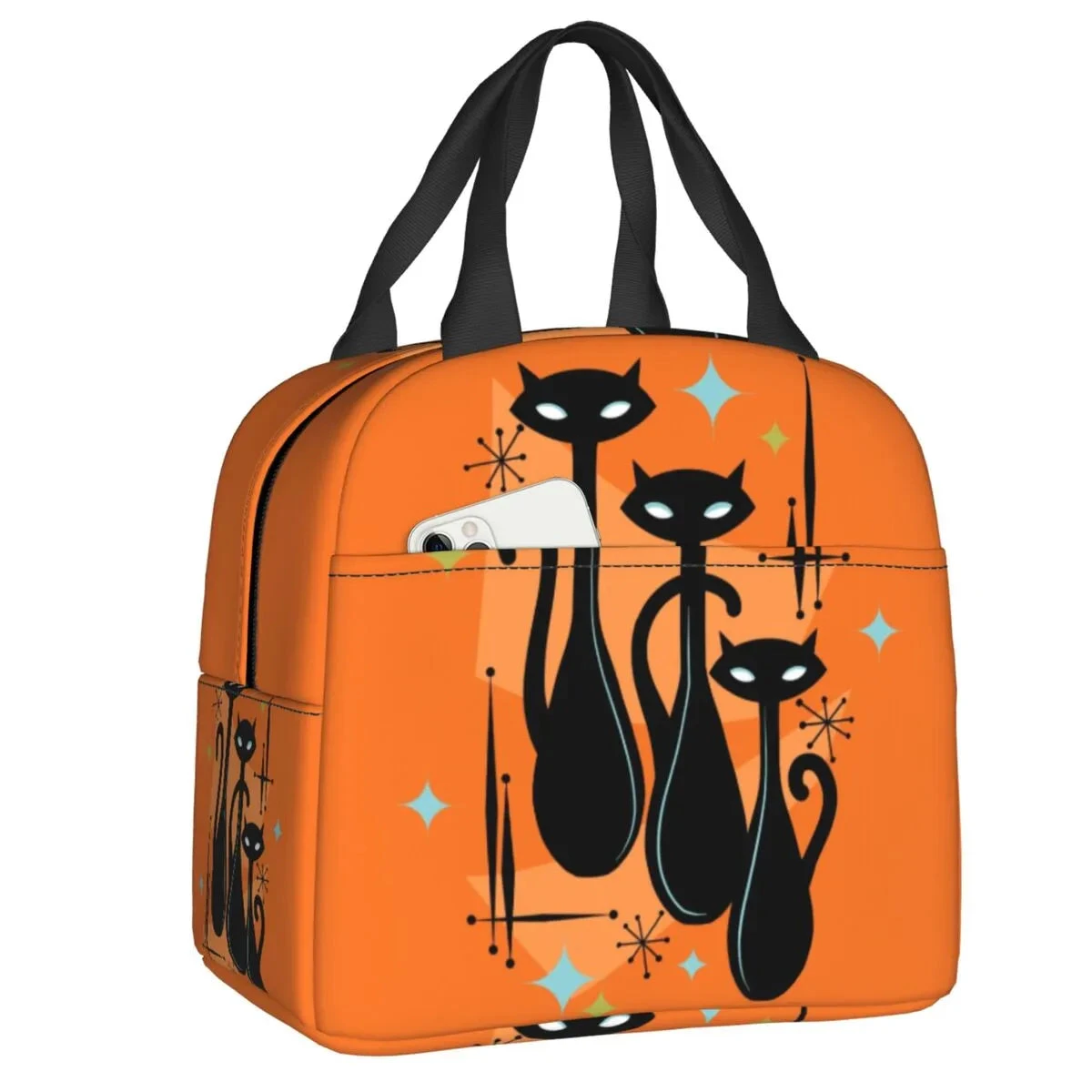 Cat Illustration Halloween Themed Lunch Bags - Image 3