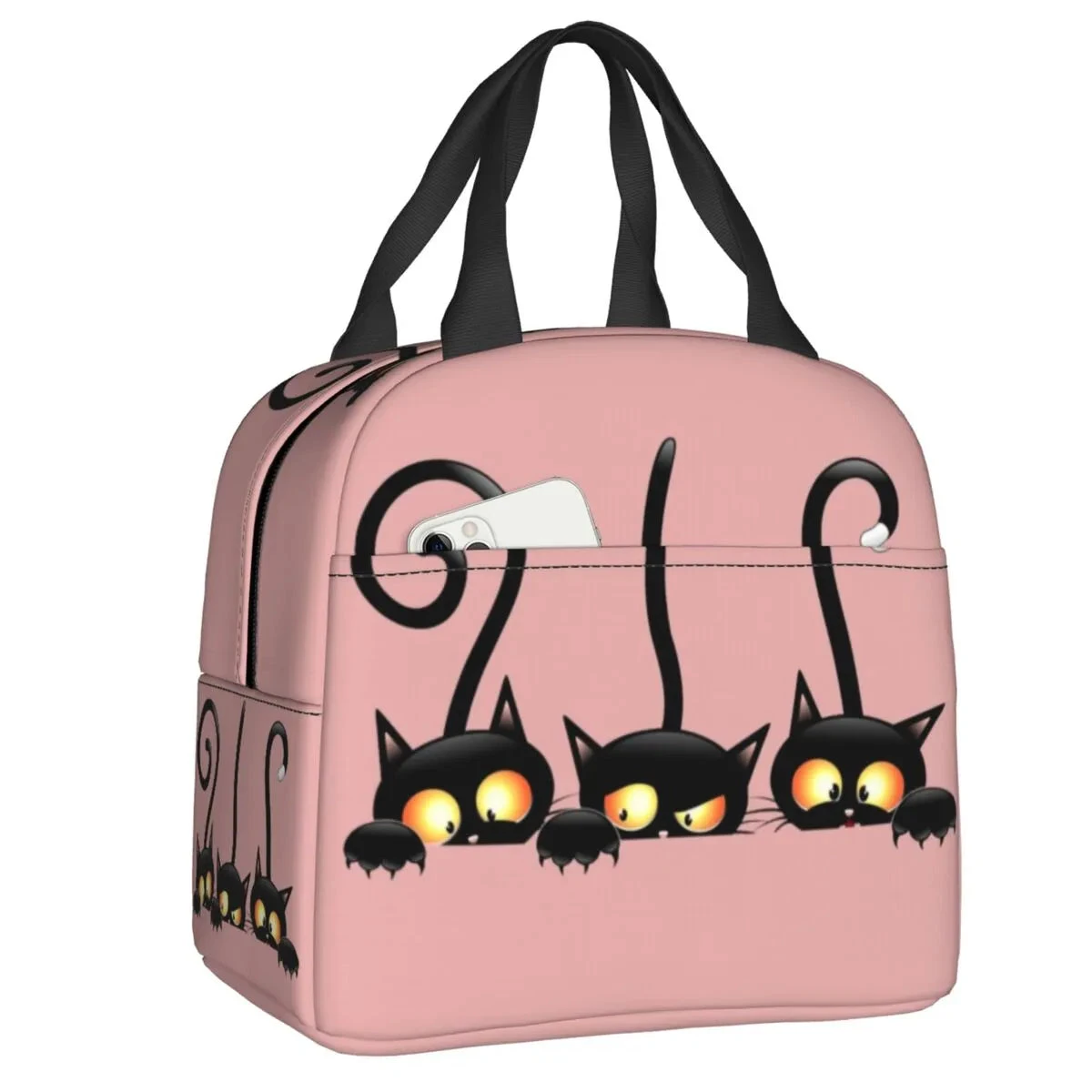 Cat Illustration Halloween Themed Lunch Bags - Image 2