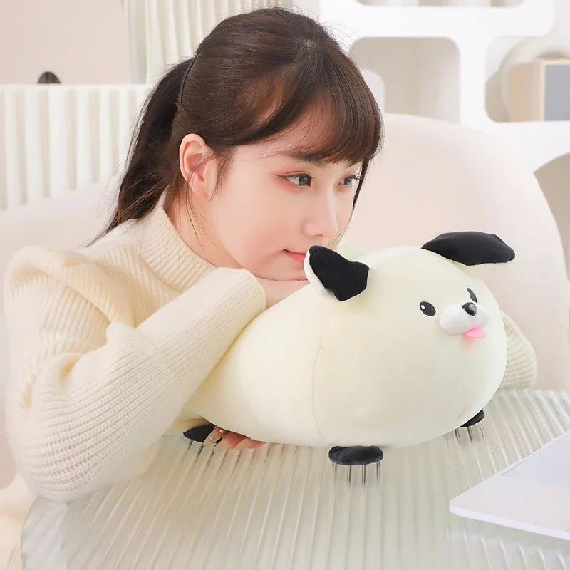 Cheerful White Brown Dog Plushies - Image 13