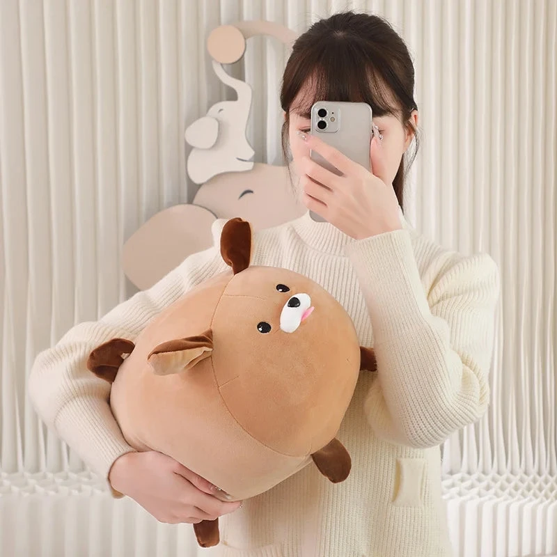 Cheerful White Brown Dog Plushies - Image 16