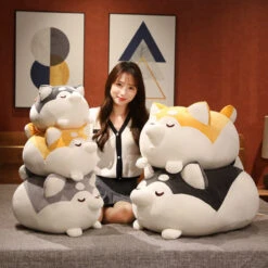 Chonky Cheerful Shiba Inu Squad Plushies