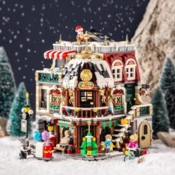 Christmas Cafe Shop Nano Building Block