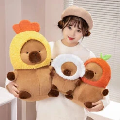 Chubby Capybara Plushie With Hat