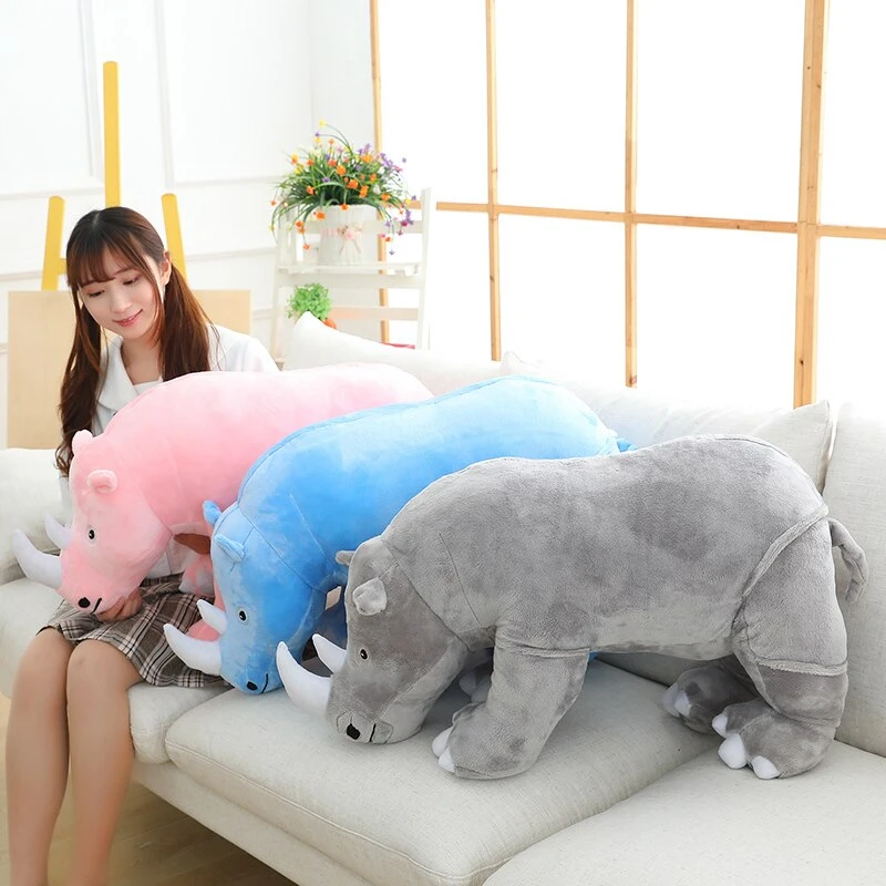 Colorful Cuddly Rhino Plushies - Image 5