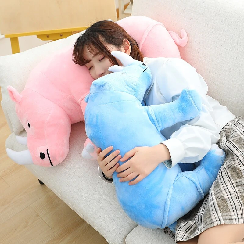 Colorful Cuddly Rhino Plushies - Image 4