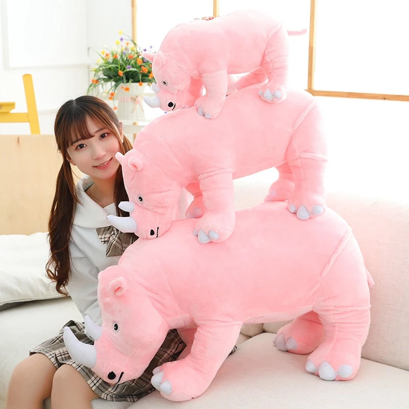 Colorful Cuddly Rhino Plushies - Image 7