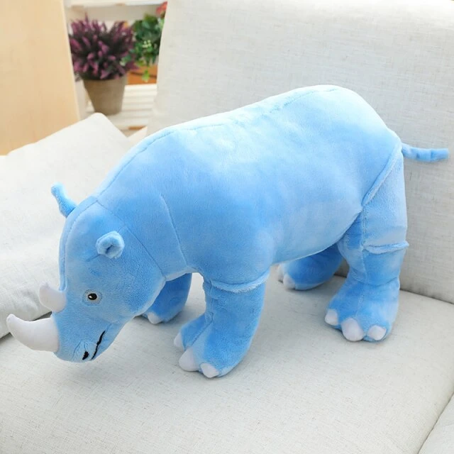 Colorful Cuddly Rhino Plushies - Image 9