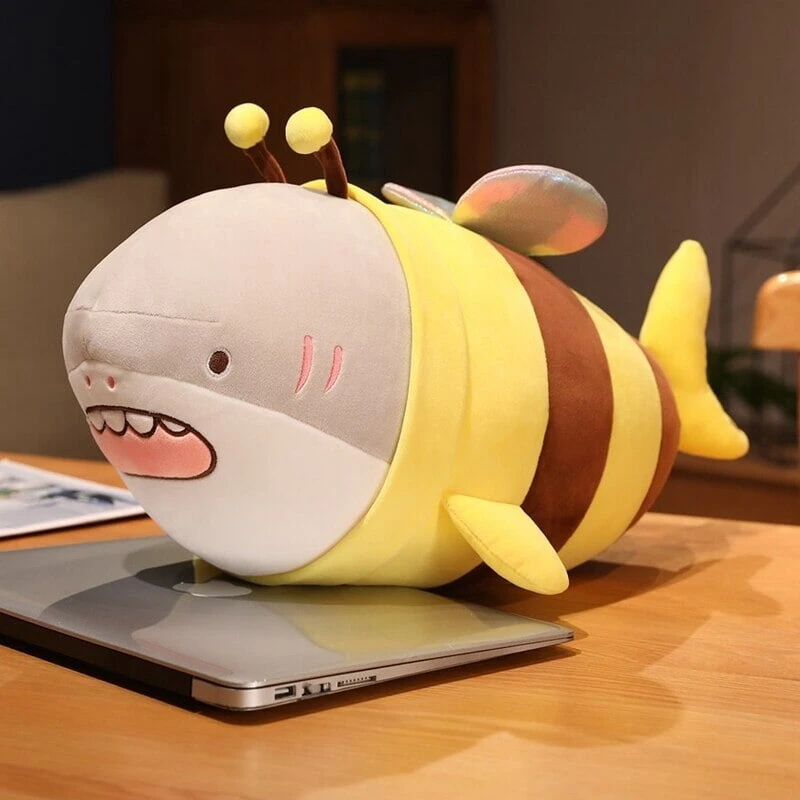 Cute Chonky Half Shark Half Bee Plushie - Image 2