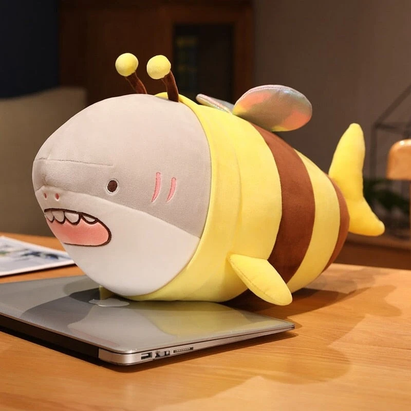 Cute Chonky Half Shark Half Bee Plushie - Image 7