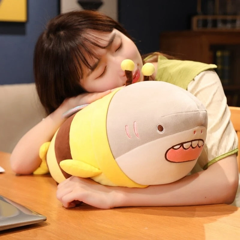Cute Chonky Half Shark Half Bee Plushie - Image 13
