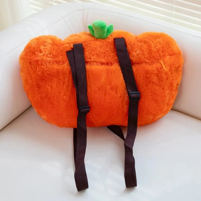 Apparel Cute Pumpkin Plush Backpack - Image 9
