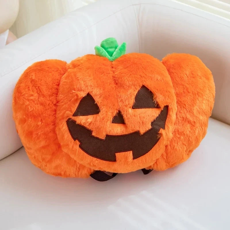 Apparel Cute Pumpkin Plush Backpack - Image 3