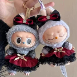 Accessories Dark Lolita Ribbon Dress Labubu Doll Outfits