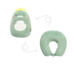 Dino 2 In 1 Travel Neck Support Pillow & Plushie
