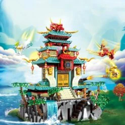 Dragon Palace Mountain LED Light Building Set