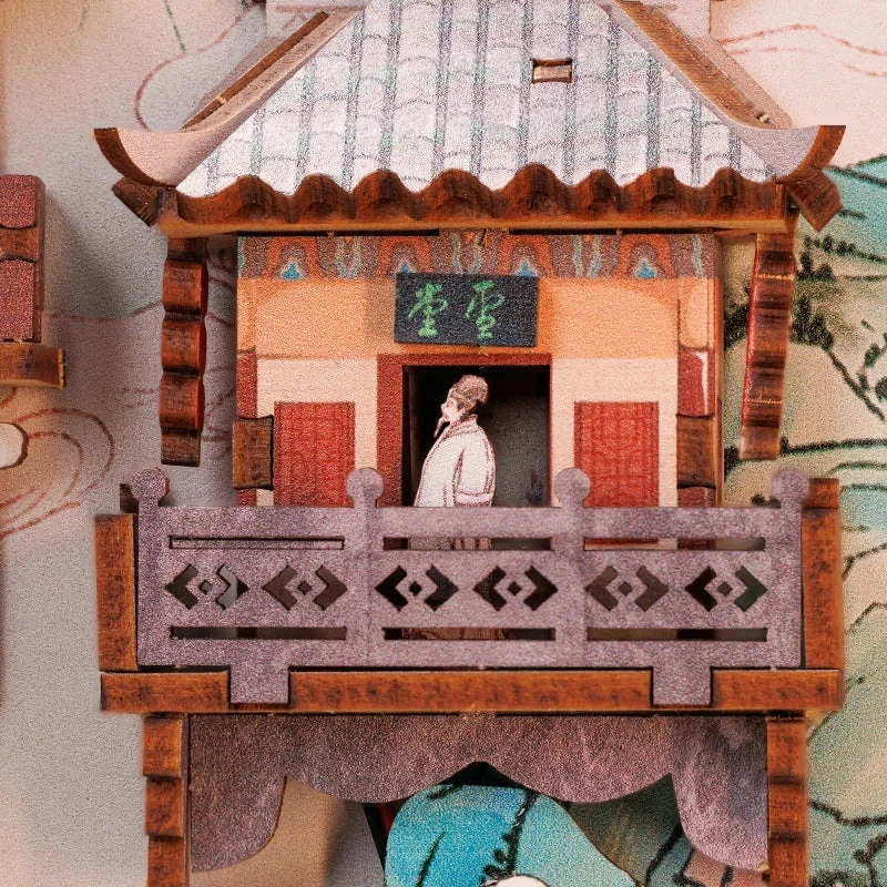 East Waterfall Village Wooden Bookshelf Nook Kit - Image 11