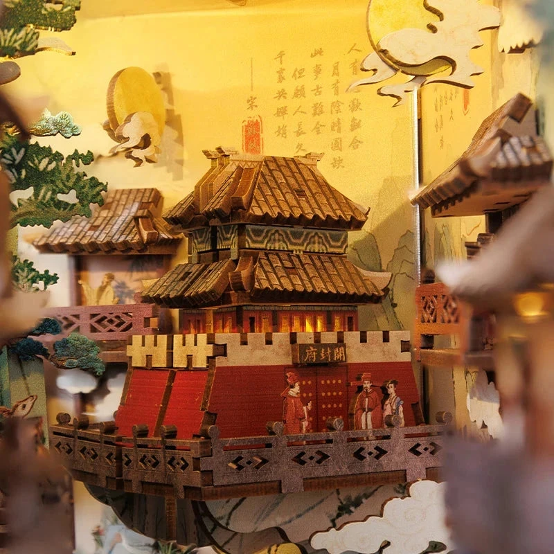 East Waterfall Village Wooden Bookshelf Nook Kit - Image 8