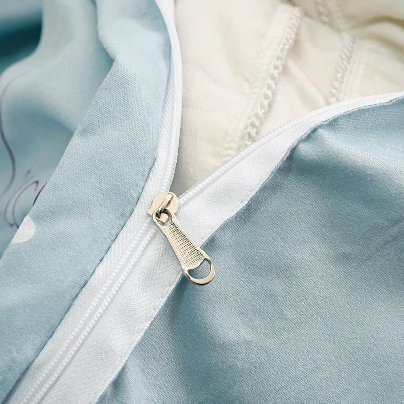 Elegant Blue Pink Floral Bedding Set Collection - Image 19