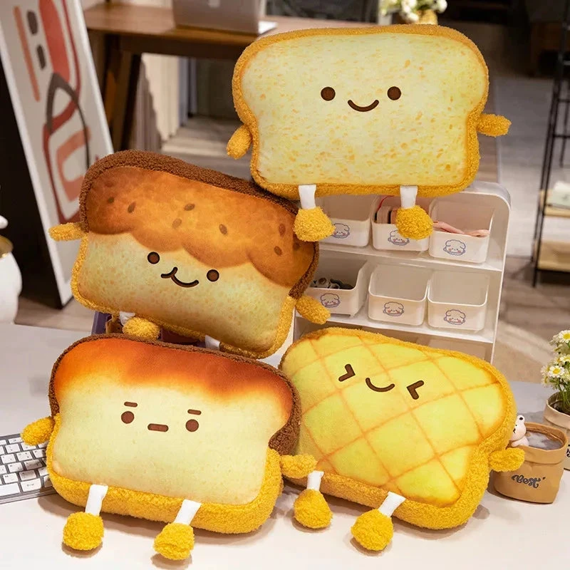 Accessories Emoji Toast Bread Friends Car Headrest Plush - Image 2
