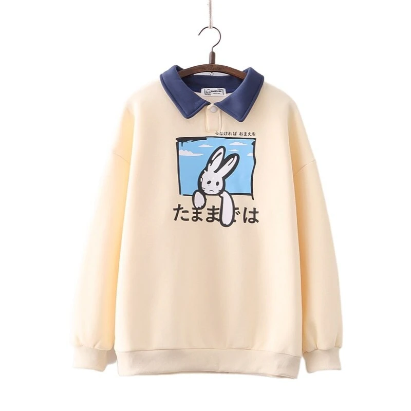 Apparel Farewell Bunny Polo Sweatshirt - Image 5