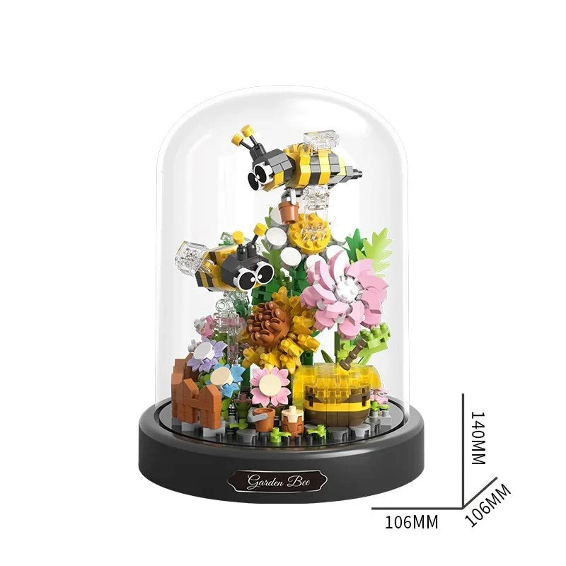 Flowers Insects Butterfly Bee Nano Building Blocks - Image 18